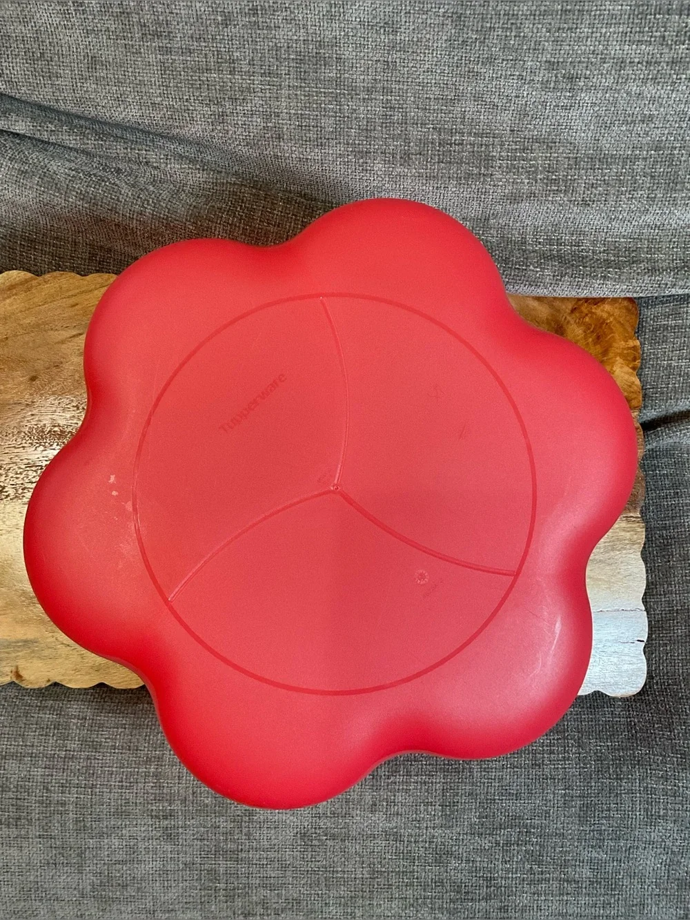 Tupperware - Chip N Dip Set with Dip Bowl 1.5 Gallon - Guava